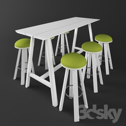 Table _ Chair - CAFE TABLE 