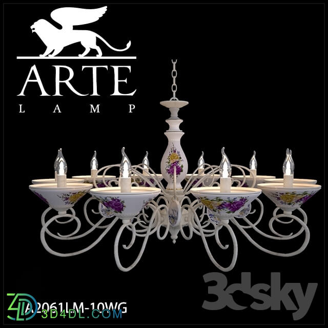 Ceiling light - Chandelier ArteLamp A2061LM-10WG