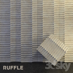 Decorative plaster - Ruffle panel 