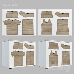 Sideboard _ Chest of drawer - Boy-girl dresser 