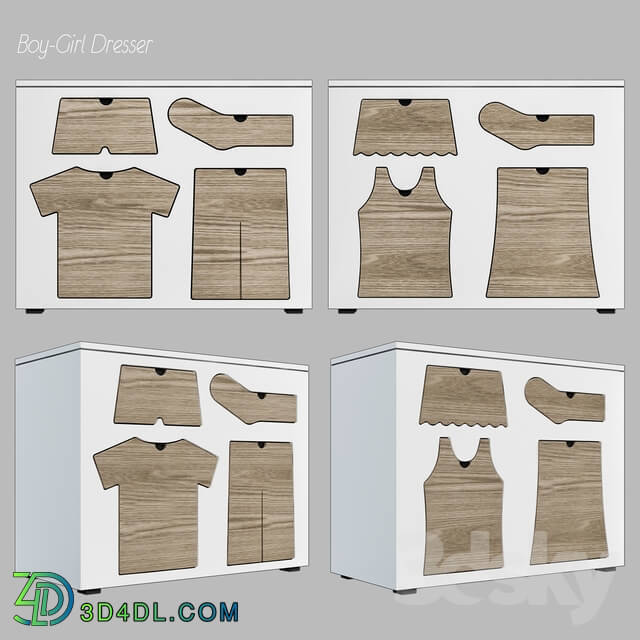 Sideboard _ Chest of drawer - Boy-girl dresser