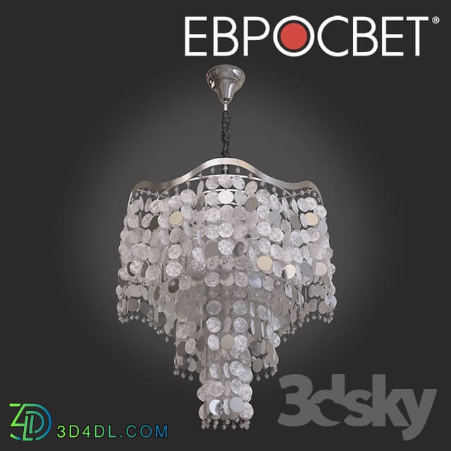 Ceiling light - OM Chandelier with Bogate__39_s Mother of Pearl 279_6 Shelly