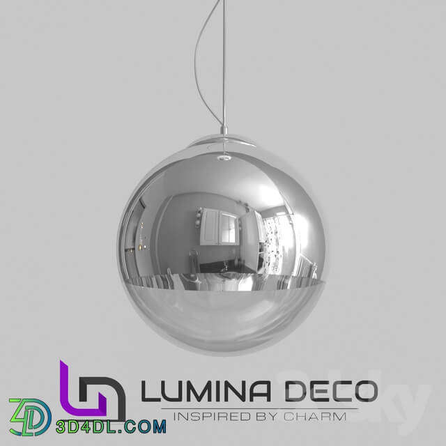 Ceiling light - _OM_ Pendant lamp Lumina Deco Ibiza chrome LDP 108 CHR