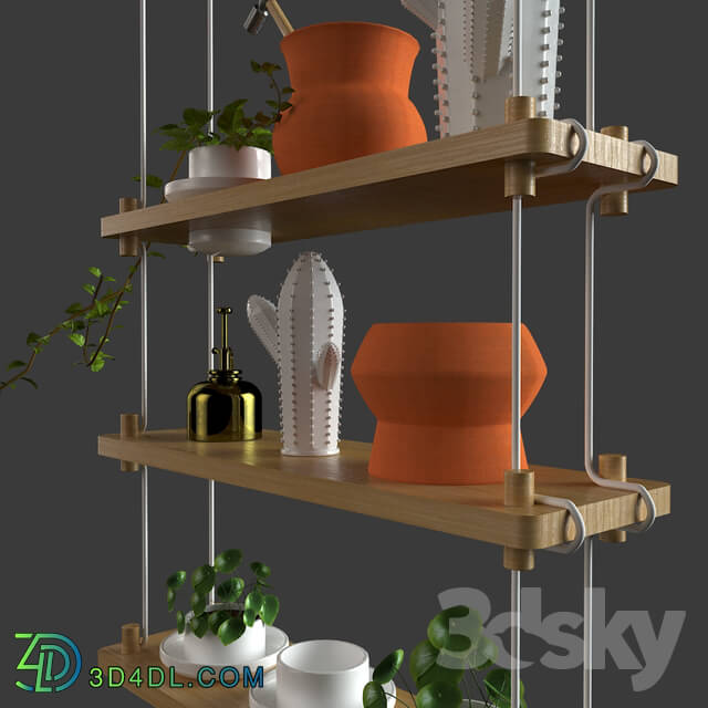 Decorative set - Set_Cactus statue Model