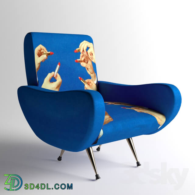 Arm chair - Seletti Lipsticks Armchair Design_ Toiletpaper