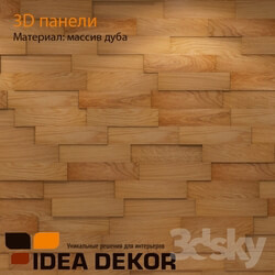 Other decorative objects - 3D Wall Panel_ natural oak 