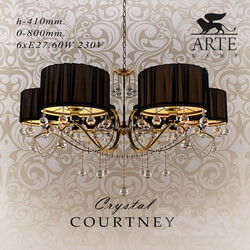 Ceiling light - Chandelier Arte lamp Crystal Courtney 