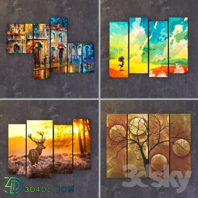 Frame - Modular collection of paintings 4 pcs.