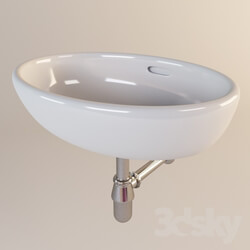 Wash basin - Sink Laufen Pro and Sifon Hansgrohe 52053000 