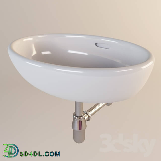 Wash basin - Sink Laufen Pro and Sifon Hansgrohe 52053000