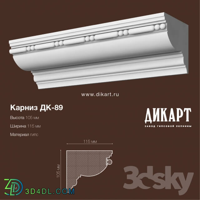 Decorative plaster - DK-89_105x115mm