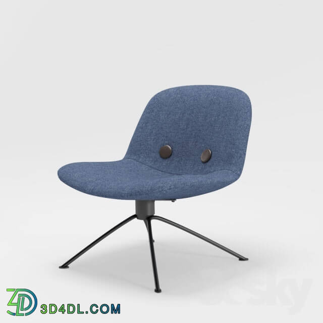 Arm chair - Eyes Lounge EJ 3 U Staal