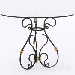 Table - wrought iron table 