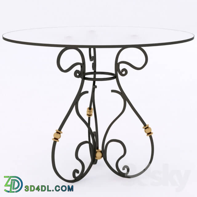 Table - wrought iron table