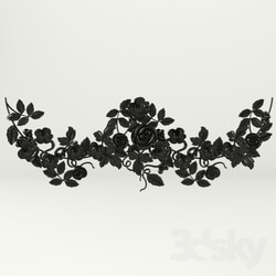 Decorative plaster - Flower garlands 