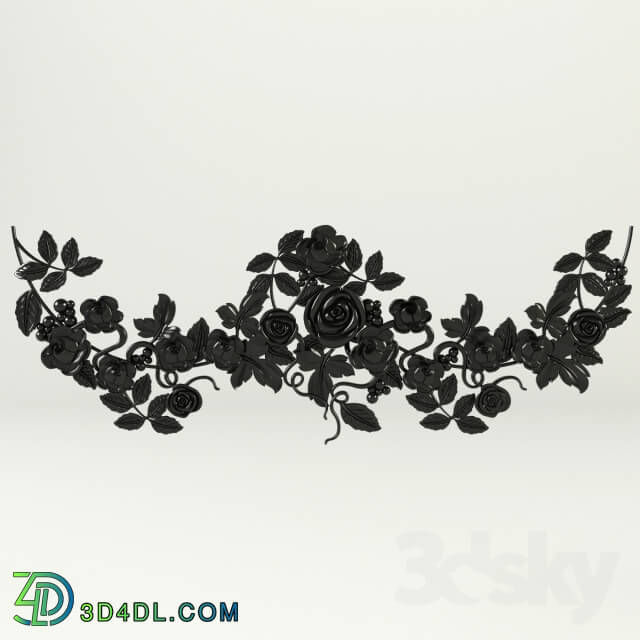 Decorative plaster - Flower garlands