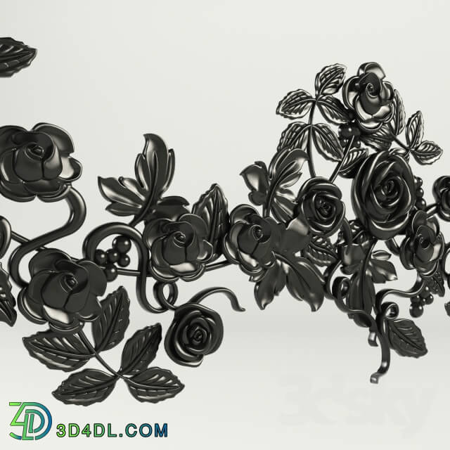 Decorative plaster - Flower garlands