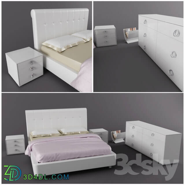 Bed - Bedroom Furniture Kelebek M66