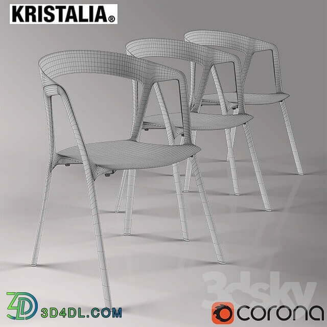 Chair - Chair Kristalia Compas