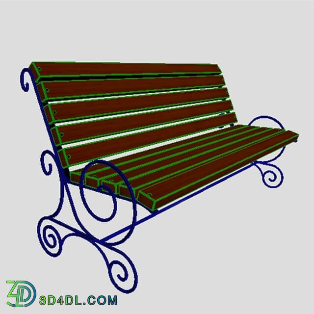 Other architectural elements - Bench-forged