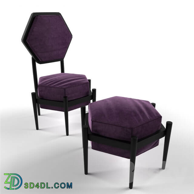 Chair - Chair and Pouf Polygon