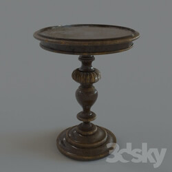 Table - Marge Carson Seville Round Chairside Table 