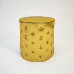 Other soft seating - Aura brass stool 