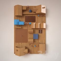 Other decorative objects - Wall organizer wooden Suburbia 