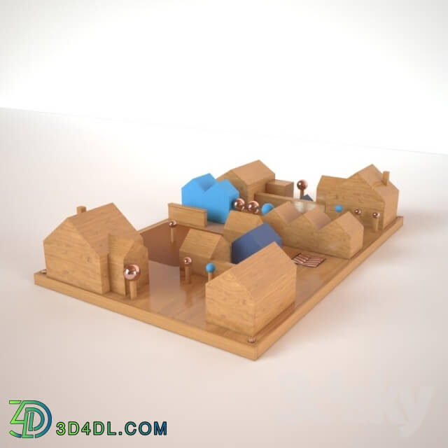 Other decorative objects - Wall organizer wooden Suburbia