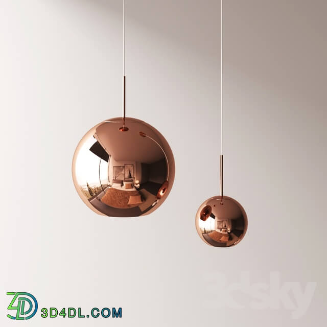 Ceiling light - TOM DIXON COPPER ROUND PENDANT