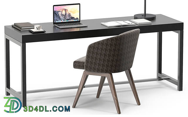 Table _ Chair - Minotti Fulton desk set