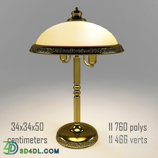 Table lamp - Table lamp in gold.