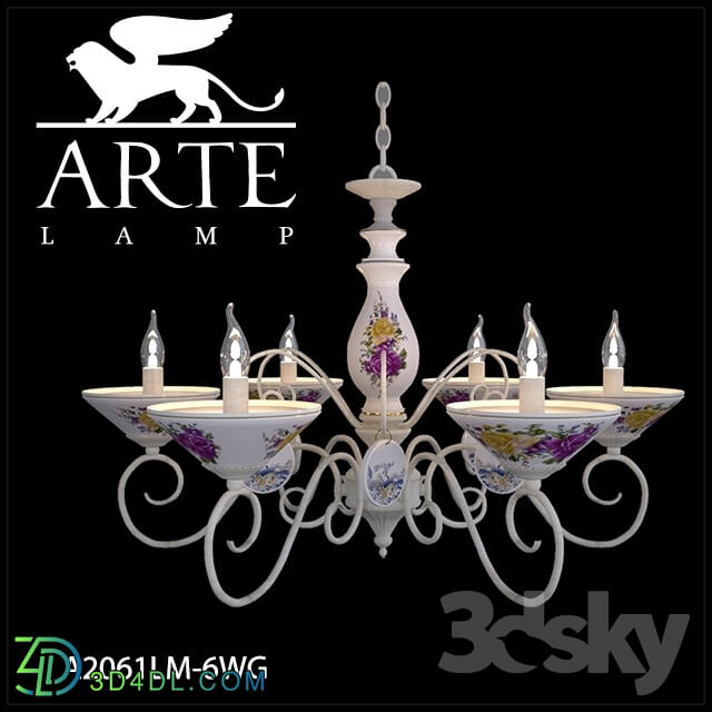 Ceiling light - Chandelier ArteLamp A2061LM-6WG