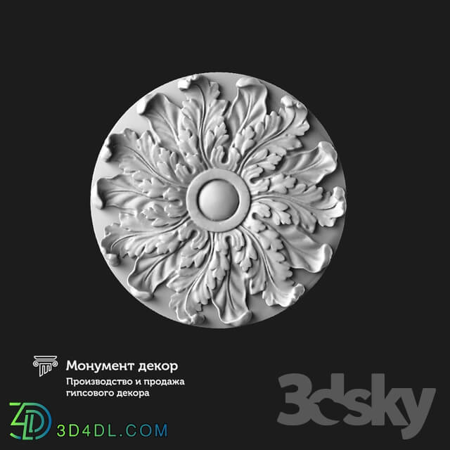 Decorative plaster - OM Mortise socket PBT 18