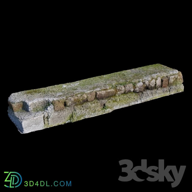 Other architectural elements - 3D scan old brick Step