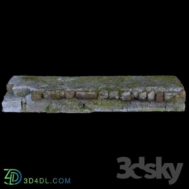 Other architectural elements - 3D scan old brick Step