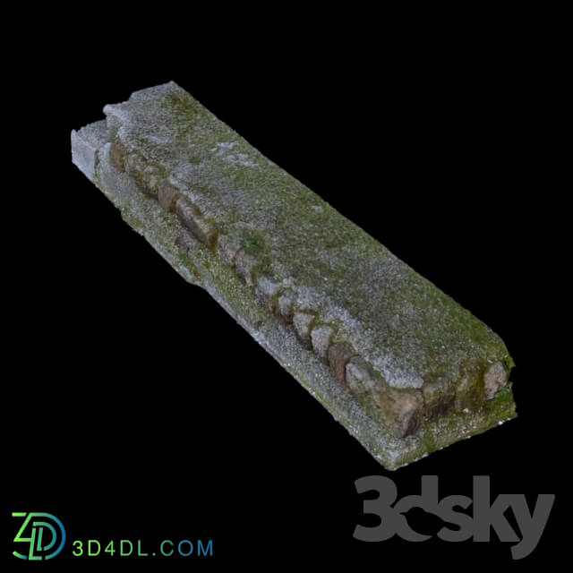 Other architectural elements - 3D scan old brick Step