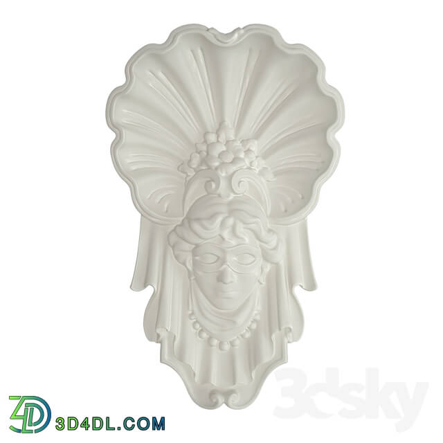 Decorative plaster - Maskaron RODECOR Baroque 06101BR