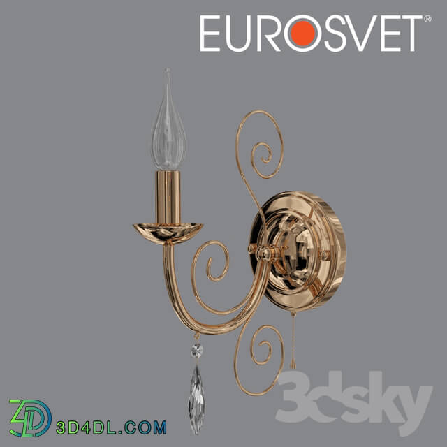 Wall light - OM Sconce Classic with Eurosvet 10094_1 Wispa crystal