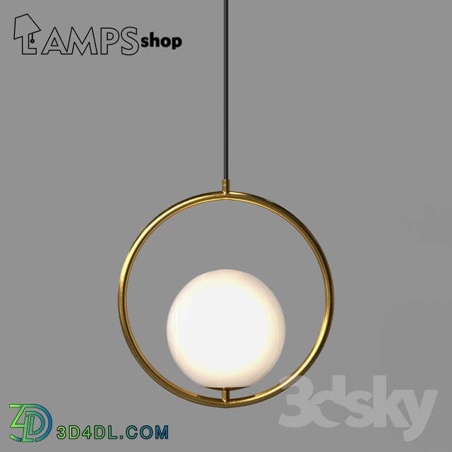 Ceiling light - Chandelier Milky Ring Lamp