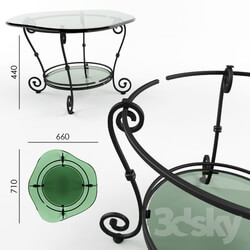 Table - Wrought-iron table 