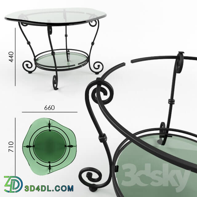 Table - Wrought-iron table