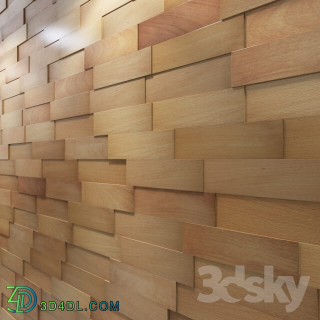 Other decorative objects - 3D Wall Panel_ natural beech