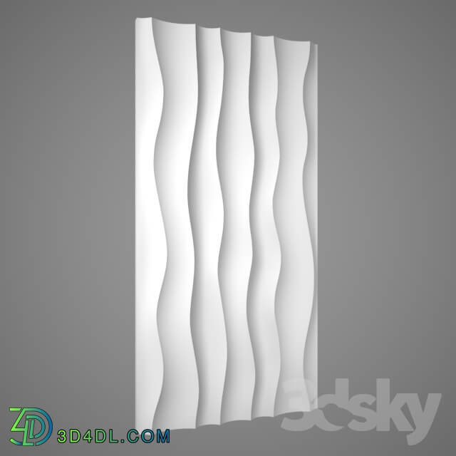 Other decorative objects - Decorative 3D panels from plaster _DUNA_