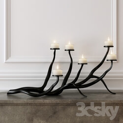 Other decorative objects - Wrought Iron Candle Holder 