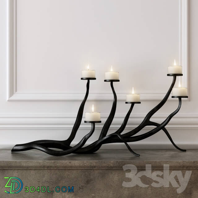 Other decorative objects - Wrought Iron Candle Holder