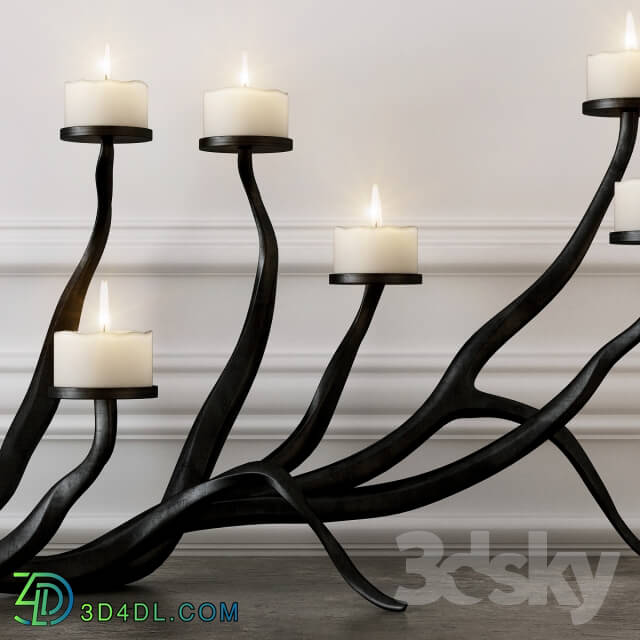 Other decorative objects - Wrought Iron Candle Holder