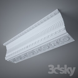Decorative plaster - A stucco cornice 
