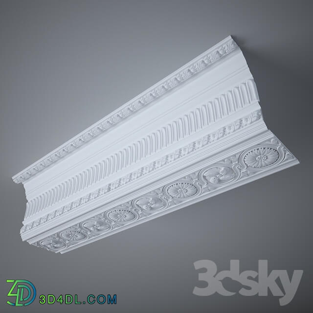 Decorative plaster - A stucco cornice