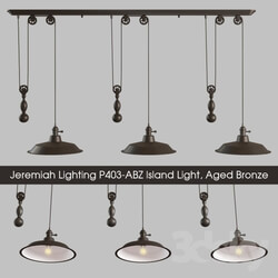 Ceiling light - Jeremiah Lighting P403-ABZ Island Light_ Aged Bronze 